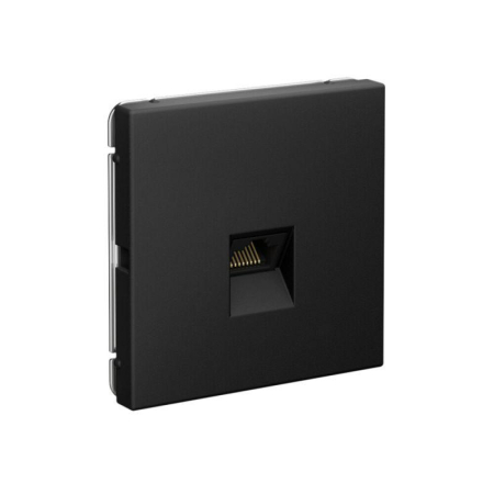 Розетка компьютерная ArtGallery RJ45 кат.6A механизм карбон SE GAL001086