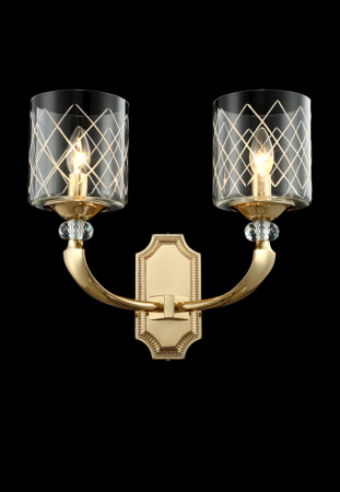 Crystal Lux Бра Crystal Lux GRACIA AP2 GOLD