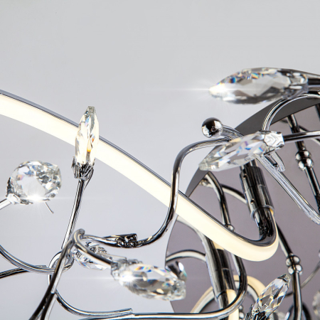 Накладная люстра Eurosvet 90036/8 хром