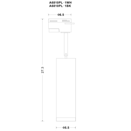 Светильник на шине ARTE Lamp A6810PL-1WH