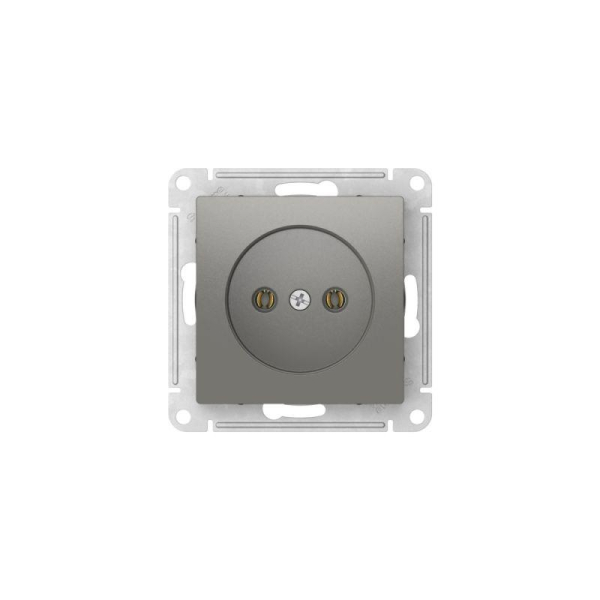 Розетка AtlasDesign 16А без заземл. без шторок быстрозажим. клем. механизм сталь SE ATN000941S