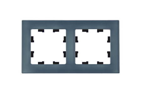 Рамка 2-м AtlasDesign Nature натур. стекло грифель SE ATN360702