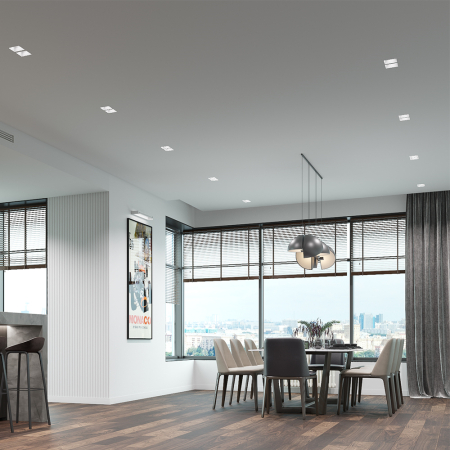 MAIA 80 DUO Встраиваемый потолочный гипсовый светильник