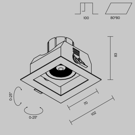 Maytoni Technical DL008-12W2.7-3-4K-W