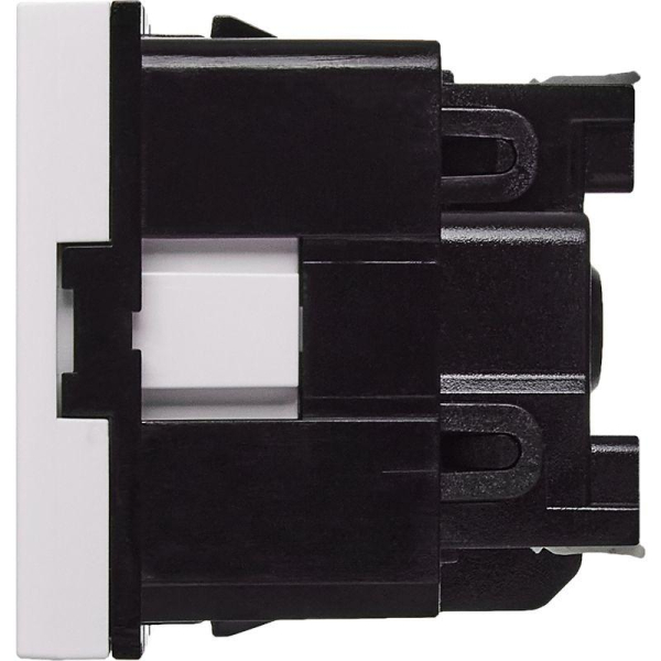 Розетка 2мод. 16А 250В 90град. с заземл. без защ. шторок безвинт. зажимы бел. ИЭК Leg 4521054