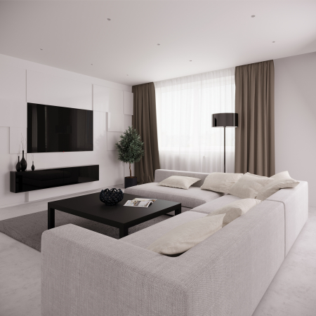 QUASAR 55 FLAT Встраиваемый потолочный гипсовый светильник