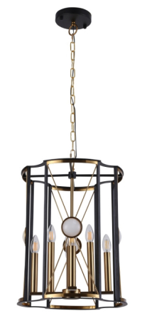 Подвесная люстра Crystal Lux TANDEM SP8 D490 GOLD