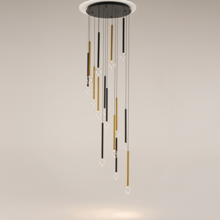 Каскадная люстра Maytoni MOD383PL-L40BBS3K