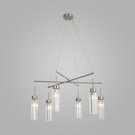 Подвесная люстра Eurosvet 60163/6 никель