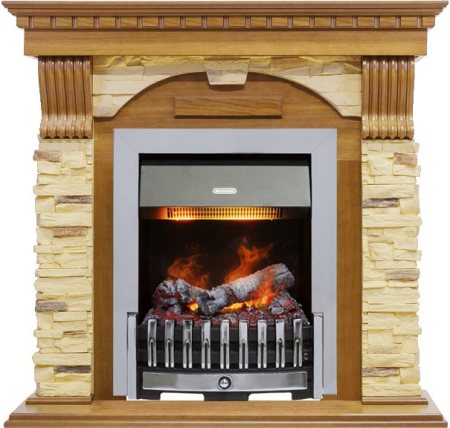 Dimplex Каминокомплект Dublin -  Дуб / Сланец с очагом Danville Chrome FB2