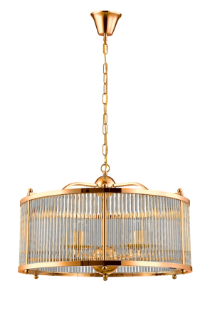Crystal Lux Люстра Crystal Lux TADEO SP6 D600 GOLD/TRANSPARENTE