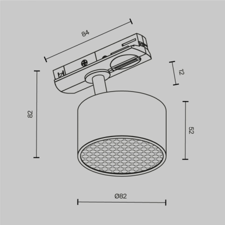 Светильник на шине Maytoni Technical TR225-1-GX53-W