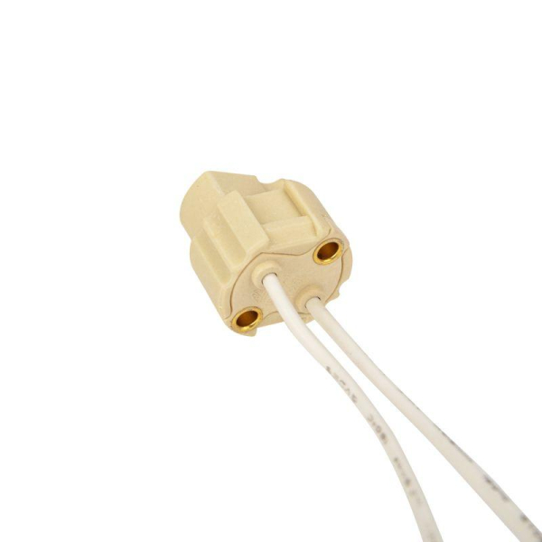 Цоколь «патрон» G9 с проводом 15см, белый, c этикеткой REXANT