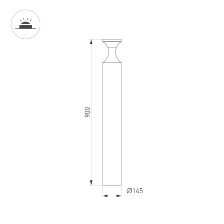 Садово-парковый светильник Arlight 050726