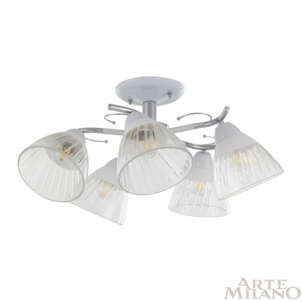 Накладная люстра Arte Milano 320306/5 WT+CR