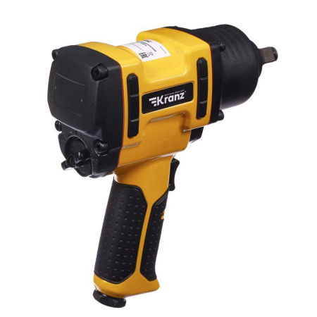Гайковерт пневматический 1/2", 1490 Нм KRANZ