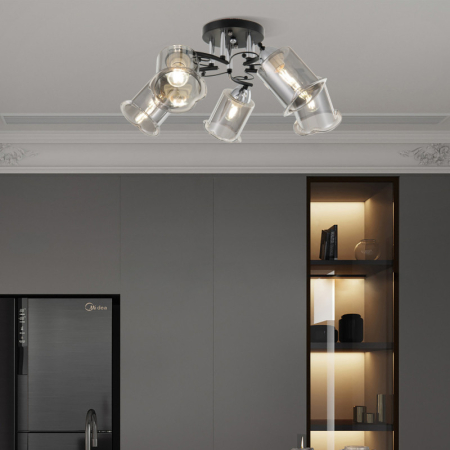 Накладная люстра Arte Milano 323219/5 CR+BK