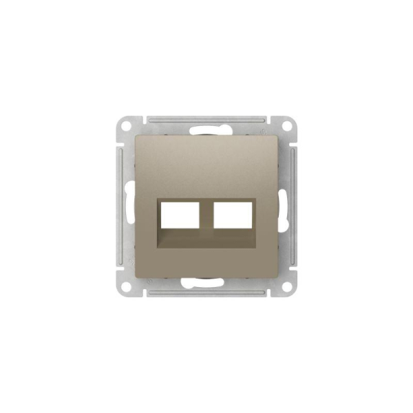 Накладка двойная AtlasDesign для информационных функций типа Keystone шампань SE ATN000590