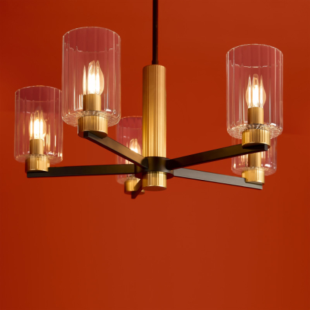 Люстра на штанге Freya FR2051CL-05BBS