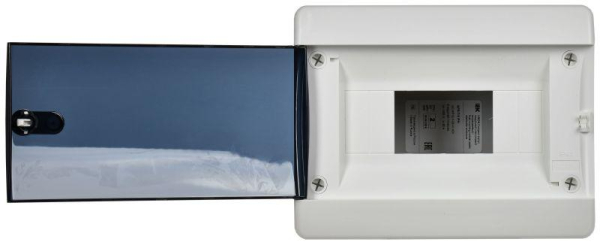 Корпус ЩРВ-П-8 UNION Compact IP41 черн. прозр. дверь пластик. IEK UIC-KP12-V-08-41-K01