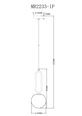 Подвесной светильник MyFar MR2233-1P