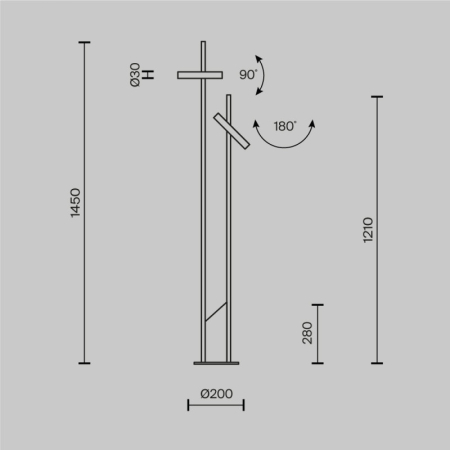 Торшер Maytoni MOD460FL-L6BS3K