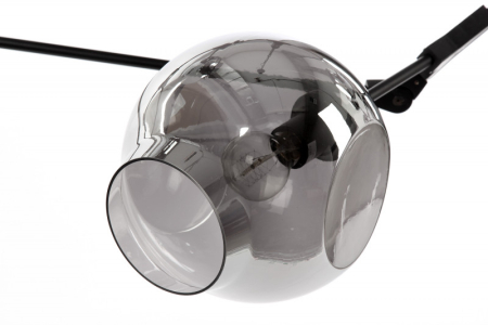 Подвесная люстра Cosmo 1212S-9 дымчатый/черный