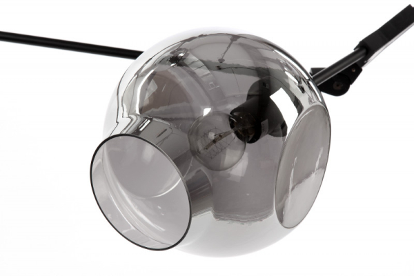 Подвесная люстра Cosmo 1212S-9 дымчатый/черный