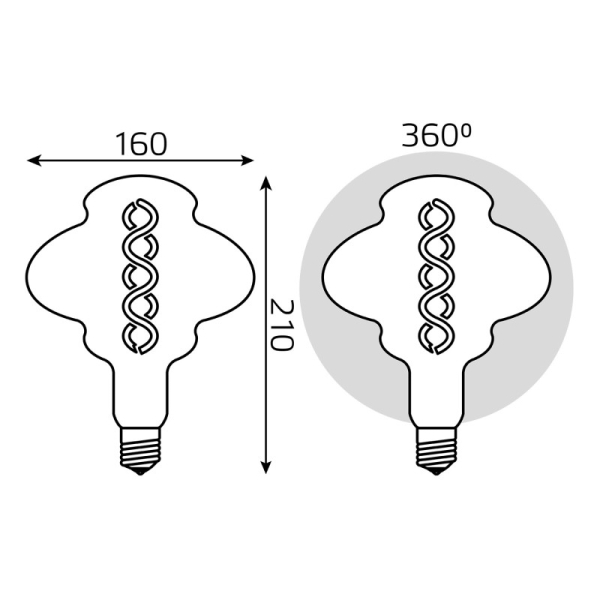 Светодиодная лампа Gauss 162802008
