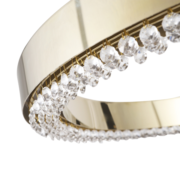 Crystal Lux Люстра Crystal Lux SATURN SP120W LED GOLD