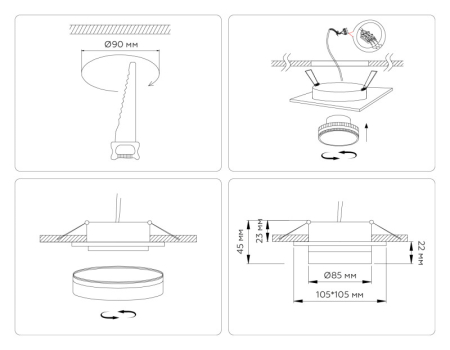 Влагозащищенный светильник Ambrella Light TN6709
