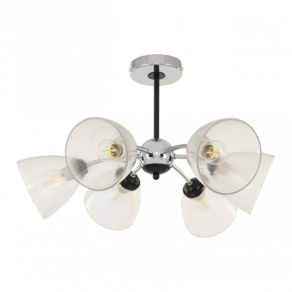 Люстра на штанге Arte Milano 329007/3+3 CR.BK