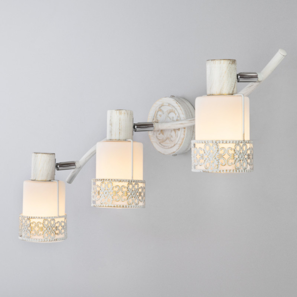 Спот Eurosvet 20025/3 белый с золотом/ хром