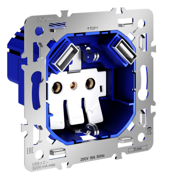 Розетка VOLTUM VLS0404M