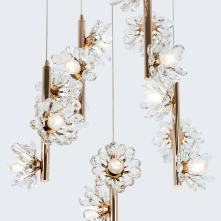 Каскадная люстра MODELUX ML.1855.15 GD