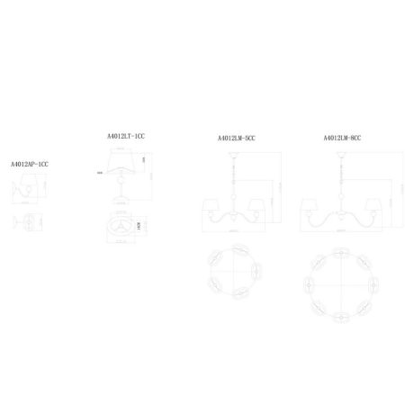 Подвесная люстра ARTE Lamp A4012LM-5CC