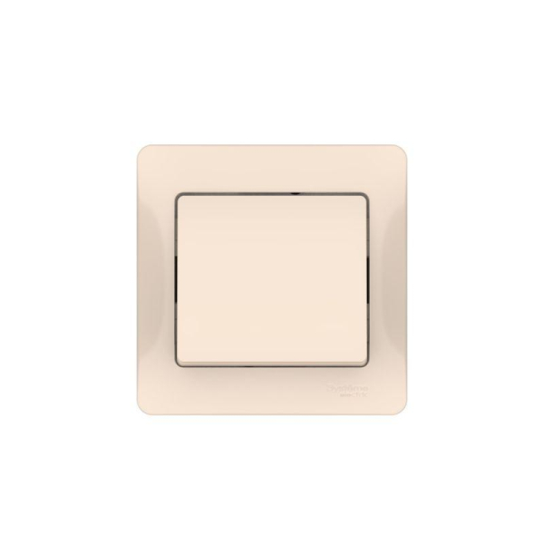 Выключатель 1-кл. Glossa (сх. 1) 10AX быстрозажим. клем. в сборе беж. SE GSL000212S