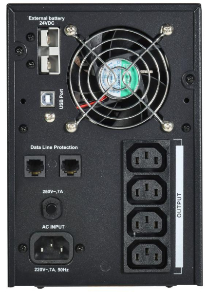 Источник бесперебойного питания ELECTRA LT 1кВА/0.8кВт без АКБ USB ITK ELT-1000VA-1-L