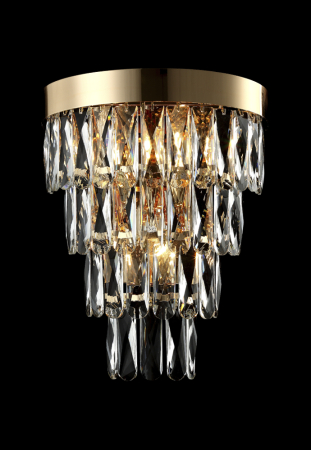 Crystal Lux Бра Crystal Lux ABIGAIL AP3 GOLD/TRANSPARENT