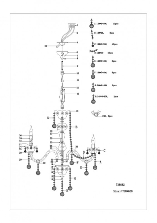 Подвесная люстра Lightstar 738082