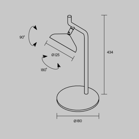Настольная лампа Maytoni MOD451TL-L8B3K1