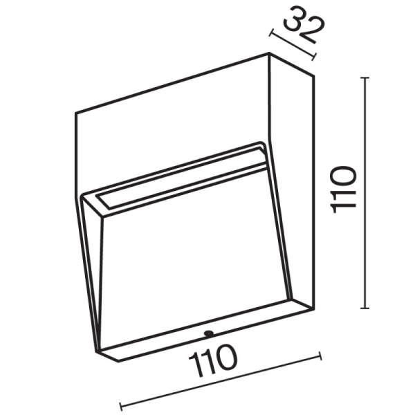 Светильник для ступеней Maytoni O047SL-L3B3K