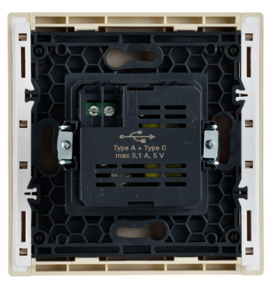 Розетка USB A+C 3.1А FORTE&PIANO FP450 ваниль IEK FP-U22-D31-K10
