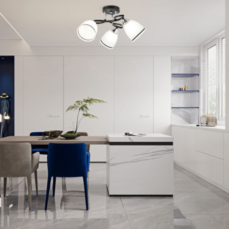 Накладная люстра Arte Milano 325885/3A BK+CR