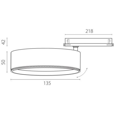 Светильник на шине Lightstar A5746DALI