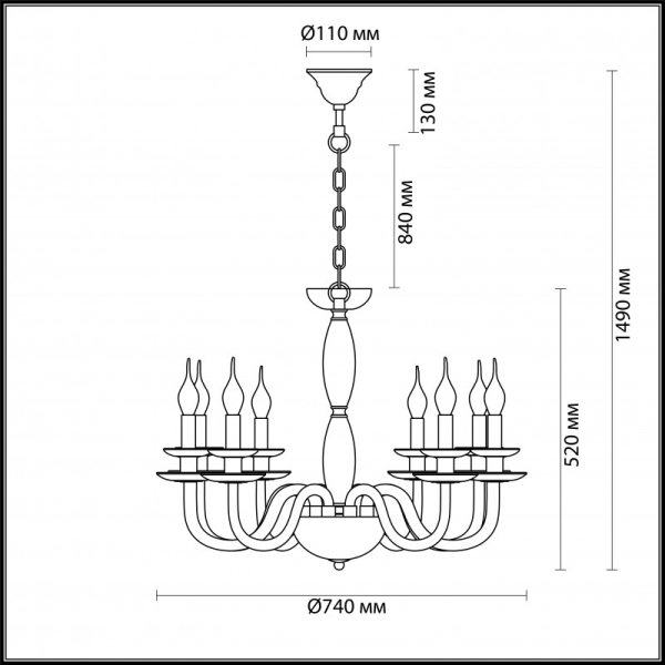 Подвесная люстра Odeon Light 4187/8