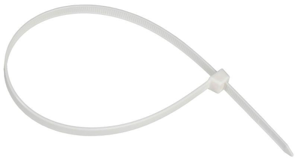 Хомут 7.6х370мм P6.6 самозатухающий бел. (уп.100шт) IEK UHH90-D076-370-100-K01