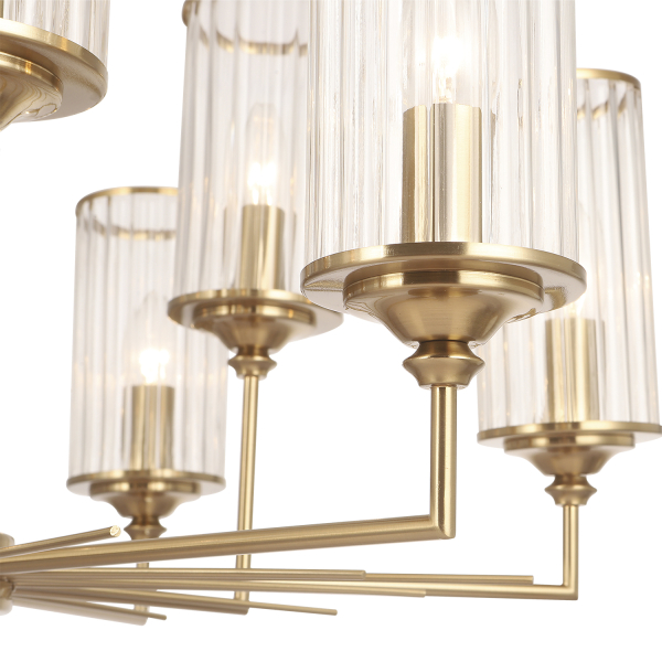Crystal Lux Люстра Crystal Lux GLORIA SP9 BRASS