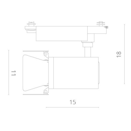 Светильник на шине ARTE Lamp A6720PL-1BK