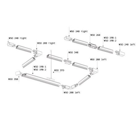 Светильник на шине ITALLINE M04-508 white 4000K